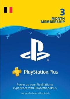 Playstation Plus (PS+) -  3 Month Subscription (Belgium)