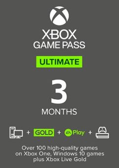 Xbox Game Pass Ultimate - 3 Month Membership (India)